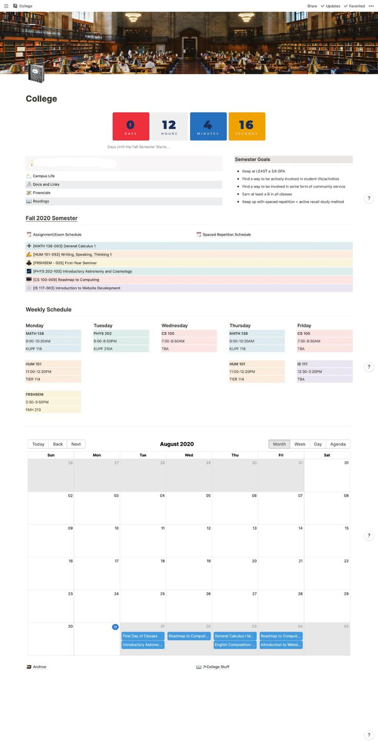 notion weekly agenda template