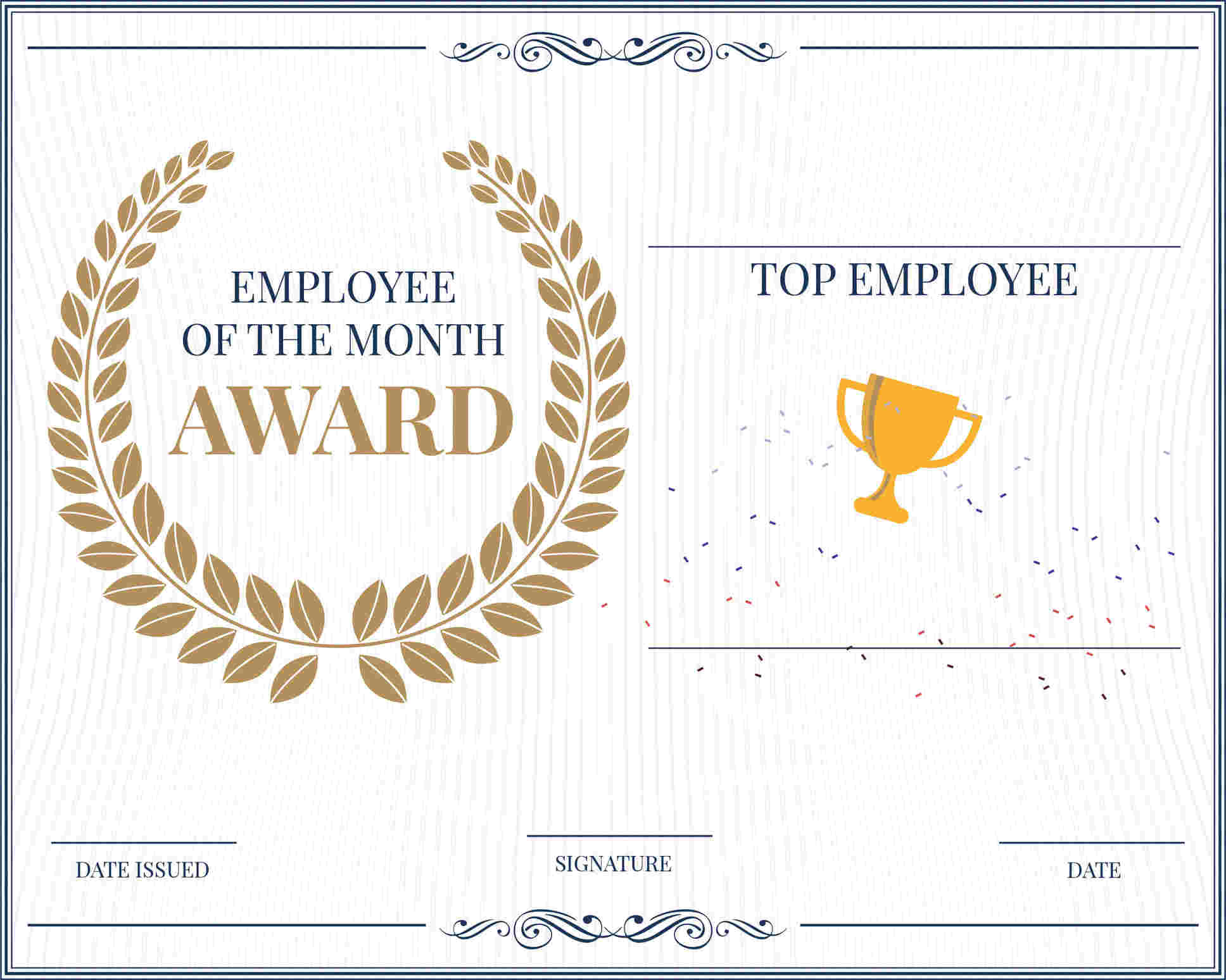 10 Amazing Award Certificate Templates Recognize With Regard To Free Employee Of The Month Certificate Templates