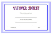 10+ Certificate Of Merit Templates Editable Free Download Pertaining To Long Service Award Certificate Templates