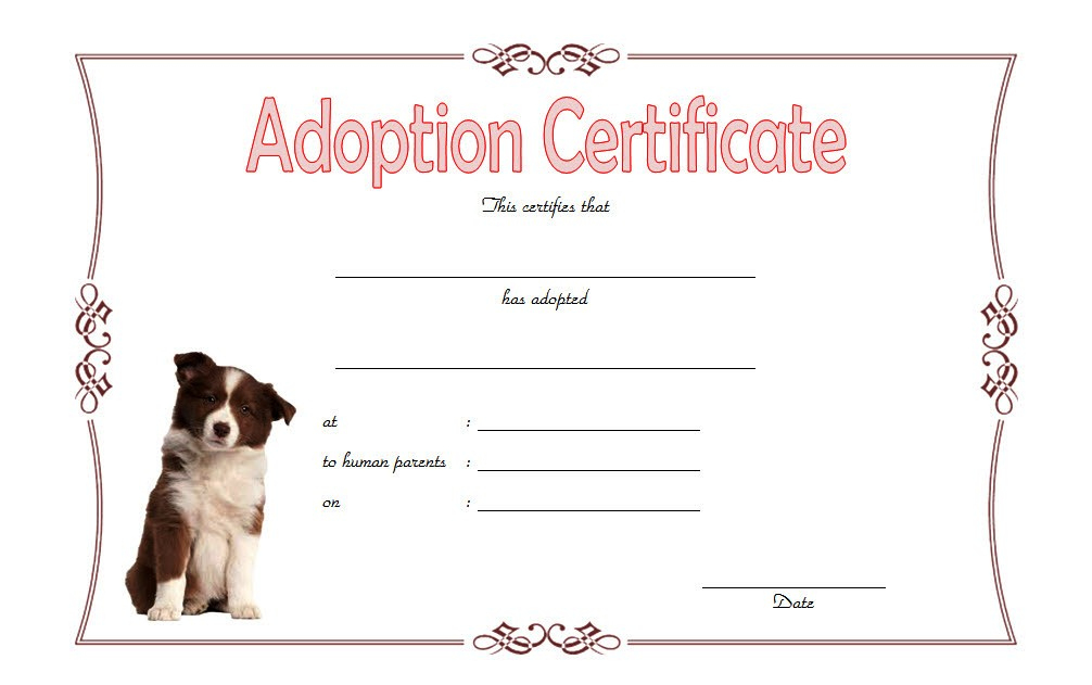 10+ Pet Adoption Certificate Editable Templates Free Download With Regard To Cat Adoption Certificate Template 9 Designs