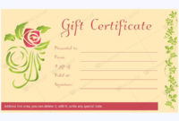 12 Best Spa And Saloon Gift Certificate Templates Images In Fresh Salon Gift Certificate Template