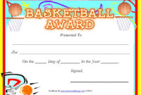 13 Free Sample Basketball Certificate Templates Intended For New Basketball Tournament Certificate Templates