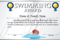 14+ Free Swimming Certificate Templates Samples, Designs Within Fantastic Free Swimming Certificate Templates