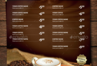 15+ Coffee Shop Menu Designs &amp; Templates Psd, Indesign In Menu Board Design Templates Free
