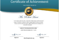 16 Free Achievement Certificate Templates Ms Word Templates Regarding Awesome Free Printable Certificate Of Achievement Template