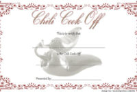 1St Place Chili Cook Off Certificate Free Printable 1 For Chili Cook Off Certificate Templates