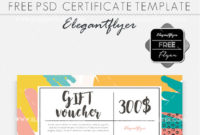 20 Best Free Business Gift Certificate Templates (Ms Word Within Company Gift Certificate Template