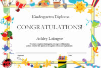 20 End Of Year Certificates For Students Templates ™ In Throughout Kindergarten Diploma Certificate Templates 7 Designs Free