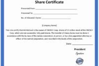 20 Free Stock Certificate Template Download ™ In 2020 Pertaining To Amazing Corporate Share Certificate Template