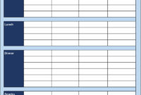 25+ Free Weekly/Daily Meal Plan Templates (For Excel And Word) In Menu Chart Template