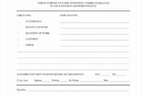 25 Printable Employee Warning Form In 2020 (With Images Inside Employee Communication Log Template