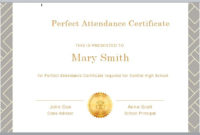 26 Free Perfect Attendance Certificate Templates Throughout Perfect Attendance Certificate Template Free