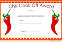 3 Chili Cook Off Certificate Template 70798 | Fabtemplatez Regarding Simple Chili Cook Off Award Certificate Template Free
