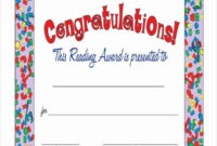 30 Free Printable Reading Certificates In 2020 | Free Throughout Reading Certificate Template Free