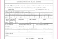 4 Death Certificate Template For Microsoft Word 06535 With Amazing Blank Death Certificate Template 7 Documents