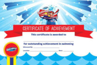 5+ Swimming Certificate Templates Free Download Regarding Fantastic Free Swimming Certificate Templates
