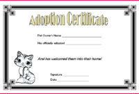 5 Toy Adoption Certificate Template 18769 | Fabtemplatez With Toy Adoption Certificate Template