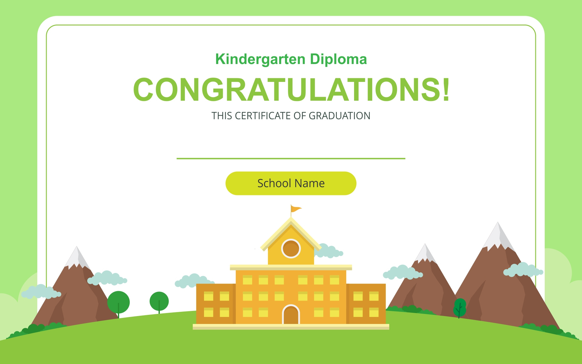 6 Best Free Printable Kindergarten Graduation Certificate With Regard To New Kindergarten Graduation Certificate Printable