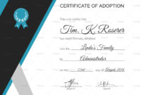 Adoption Certificate Template In Psd, Word Within Amazing Cat Adoption Certificate Template 9 Designs
