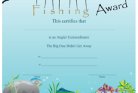 Any Fisherman Or Fisherwoman Will Appreciate This Colorful For Fishing Gift Certificate Editable Templates
