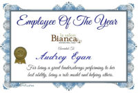 At La Salon Bianca We All Work Very Hard To Give You Our Inside Great Work Certificate Template