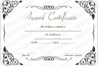 Award Of Excellence Template Get Certificate Templates With Black And White Gift Certificate Template Free