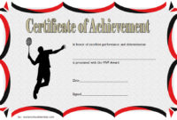 Badminton Achievement Certificate Templates [7+ Greatest Pertaining To Table Tennis Certificate Templates Free 7 Designs