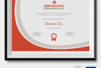 Badminton Certificate 5+ Word, Psd Format Download With Badminton Certificate Templates