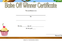 Bake Off Certificate Template 7+ Best Ideas Intended For Great Job Certificate Template Free 9 Design Awards