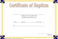 Baptism Certificate Template Word [9+ New Designs Free] For Awesome Baptism Certificate Template Download