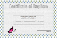 Baptism Certificate Template Word [9+ New Designs Free] Inside Crossing The Line Certificate Template