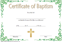 Baptism Certificate Template Word [9+ New Designs Free] Regarding Crossing The Line Certificate Template