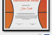 Basketball Certificate Template 12 Free Word, Pdf, Psd With Regard To 7 Basketball Achievement Certificate Editable Templates