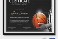 Basketball Certificate Template 14+ Free Word, Pdf, Psd In Amazing Basketball Certificate Templates