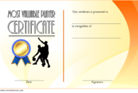 Basketball Mvp Certificate Template Free 1 Di 2020 (Dengan For 7 Basketball Achievement Certificate Editable Templates