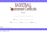 Basketball Tournament Certificate Template Free 4 Di 2020 Pertaining To Free Basketball Camp Certificate Template