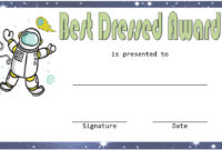 Best Dressed Certificate Template [9+ Great Designs Free] Within Fascinating Best Dressed Certificate