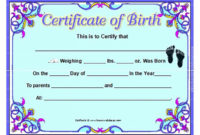 Birth Certificate Template And To Make It Awesome To Read Inside Fresh Cute Birth Certificate Template