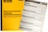 Buy Dilog Electrical Installation Certificate, Online From Regarding Fresh Electrical Installation Test Certificate Template