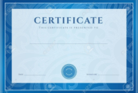 Certificate Diploma Of Completion Design Template Regarding Scroll Certificate Templates