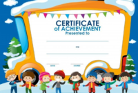 Certificate Of Achievement Template For Kids 6 Best For Fresh Certificate Of Achievement Template For Kids