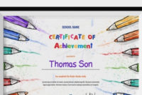 Certificate Of Achievement Templates 11+ Word, Pdf, Psd With Regard To Music Certificate Template For Word Free 12 Ideas