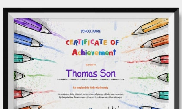 Certificate Of Achievement Templates 11+ Word, Pdf, Psd With Regard To Music Certificate Template For Word Free 12 Ideas