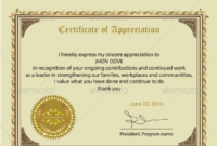 Certificate Of Appreciation Template Free Printable (7 Pertaining To Employee Certificate Template Free 7 Best Designs