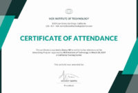 Certificate Of Attendance Template Free Inspirational In Simple Conference Certificate Of Attendance Template