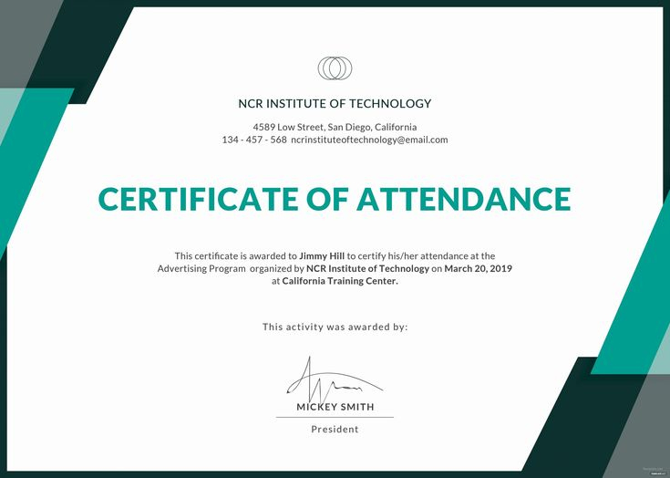 Certificate Of Attendance Template Free Inspirational In Simple Conference Certificate Of Attendance Template