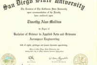 Certificate Of Degree Templates Printable Template Image Intended For Fake Diploma Certificate Template