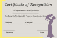 Certificate Of Recognition Templates: 30+ Best Ideas And For Certificate For Best Dad 9 Best Template Choices