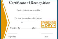 Certificate Of Recognition Templates: 30+ Best Ideas And For New Certificate For Best Dad 9 Best Template Choices
