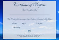 Certificate Template For Baptism, Template Of Baptism With Regard To Baptism Certificate Template Download